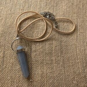 Blue Crystal Pendant Necklace